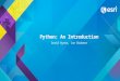 Python: An Introduction David Wynne, Jon Bodamer