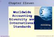 © The McGraw-Hill Companies, Inc., 2007 Slide 11-1 McGraw-Hill/Irwin Chapter Eleven Worldwide Accounting Diversity and International Standards