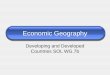 Economic Geography Developing and Developed Countries SOL WG.7b