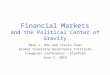 Financial Markets and the Political Center of Gravity Mark J. Roe and Travis Coan Global Corporate Governance Institute Inaugural conference---Stanford