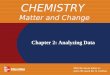 Chapter 2: Analyzing Data CHEMISTRY Matter and Change
