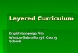 Layered Curriculum English Language Arts Winston-Salem Forsyth County Schools