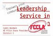 Leadership Service in Action Cydni Baldwin NC FCCLA State President District 5 Empower your community with
