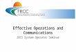 Effective Operations and Communications 2015 System Operator Seminar