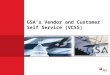 GSA’s Vendor and Customer Self Service (VCSS). VCSS Registration Overview  VCSS Account Registration is the process you complete in order to register