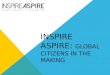 INSPIRE ASPIRE: GLOBAL CITIZENS IN THE MAKING. EXAMPLE OF A COMPLETED POSTER