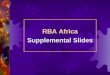 RBA Africa Supplemental Slides. Next Generation Contracting