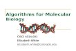 Www.bioalgorithms.infoAn Introduction to Bioinformatics Algorithms Algorithms for Molecular Biology CSCI 4314-001 Elizabeth White elizabeth.white@colorado.edu