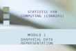 STATISTIC FOR COMPUTING (CSNB293) MODULE 1 GRAPHICAL DATA REPRESENTATION
