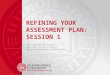 R EFINING Y OUR A SSESSMENT P LAN : S ESSION 1 Goals and Learning Outcomes Ryan Smith and Derek Herrmann University Assessment Services (UAS)