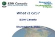 What is GIS? ESRI Canada October 4, 2015October 4, 2015October 4, 2015