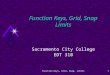 Function Keys, Grid, Snap, Limits1 Function Keys, Grid, Snap Limits Sacramento City College EDT 310