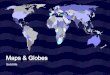 Subtitle. Globes show continents and the oceans