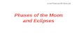 Phases of the Moon and Eclipses LunarPhasesandEclipse.ppt