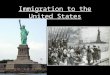 Immigration to the United States. The Immigrants The first wave of immigrants came to America during the time period of 1840-1860. Most of them came from