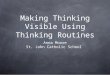 Making Thinking Visible Using Thinking Routines Anna Moore St. John Catholic School