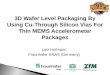3D Wafer Level Packaging By Using Cu-Through Silicon Vias For Thin MEMS Accelerometer Packages Lutz Hofmann Fraunhofer ENAS (Germany)