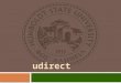 What is udirect?  u.direct provides degree roadmaps that define a clear and timely path to graduation for every program of study. In consultation with