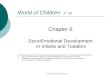 ï‚ Copyright © Allyn & Bacon 2007 World of Children 1 st ed Chapter 6 SocioEmotional Development in Infants and Toddlers This multimedia product and its