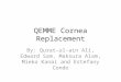 QEMME Cornea Replacement By: Qurat-ul-ain Ali, Edward Sam, Maksura Alam, Mieko Kanai and Estefany Condo