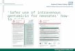 ‘Safer use of intravenous gentamicin for neonates’ how-to guide