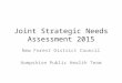 Joint Strategic Needs Assessment 2015 New Forest District Council Hampshire Public Health Team