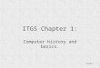 ITGS Chapter 1: Computer history and basics. Slide 1