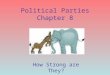 Political Parties Chapter 8 How Strong are They?