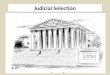 Judicial Selection. Nonpartisan Election (14) Partisan Election (6) Legislative Appointment (2) Merit Selection Hybrid (9) Merit Selection (16) Gubernatorial