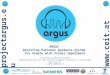 Projectargus.eu  ARGUS Assisting Personal Guidance System for People with Visual Impairment Presented by Manfred Schrenk Managing Director of
