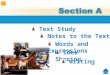 3 6 1 1 Text Study Idea Sharing Notes to the Text Writing Words and Expressions