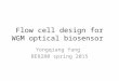 Flow cell design for WGM optical biosensor Yongqiang Yang BE8280 spring 2015