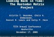 Looking Back in Time: The Mastodon Matrix Project Kristin T. Rearden, Chris A. Underwood, Daniel B. Lewis and Sally P. Horn TSTA Annual Conference Nashville