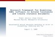 Research Framework for Examining XBRL Software to Extend Taxonomies and Create Instance Documents Diane Janvrin (Iowa State) Maureen Mascha (Marquette