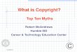 10/6/2015 What is Copyright? Top Ten Myths Robert McAndrews Humble ISD Career & Technology Education Center