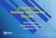 COMP3123 Network and Internet Security Richard Henson University of Worcester September 2011