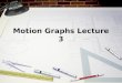 Motion Graphs Lecture 3. Motion & Graphs Motion graphs are an important tool used to show the relationships between position, speed, and time. It’s an