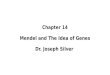 Chapter 14 Mendel and The Idea of Genes Dr. Joseph Silver