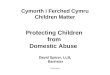 Cymorth i Ferched Cymru Children Matter Protecting Children from Domestic Abuse David Spicer, LLB, Barrister © David Spicer