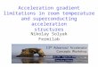 Acceleration gradient limitations in room temperature and superconducting acceleration structures Nikolay Solyak Fermilab