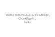 Team From P.G.G.C.G 11 College, Chandigarh, India