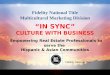 Fidelity National Title Multicultural Marketing Division “IN SYNC” CULTURE WITH BUSINESS Empowering Real Estate Professionals to serve the Hispanic & Asian
