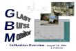 Calibration Overview – August 31, 2004 J. Fishman