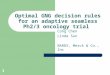 Optimal GNG decision rules for an adaptive seamless Ph2/3 oncology trial Cong Chen Linda Sun BARDS, Merck & Co., Inc