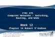 ITEC 275 Computer Networks – Switching, Routing, and WANs Week 12 Chapter 14 Robert D’Andrea Some slides provide by Priscilla Oppenheimer and used with