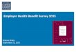 Employer Health Benefit Survey 2015 Release Slides September 22, 2015