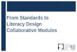 From Standards to Literacy Design Collaborative Modules