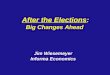 After the Elections: Big Changes Ahead Jim Wiesemeyer Informa Economics