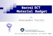 Barrel SCT Material Budget By Alessandro Tricoli RAL ATLAS Physics meeting, 18 th March 2008