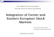 Integration of Center and Eastern European Stock Markets MSc student IOSIF ANAIDA Coordinator Professor Moisă Altăr The Academy of Economic Studies Doctoral